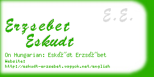 erzsebet eskudt business card